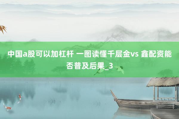 中国a股可以加杠杆 一图读懂千层金vs 鑫配资能否普及后果_3